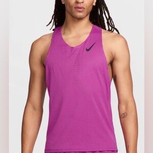Nike Mens aeroswift  singlet tank top size large